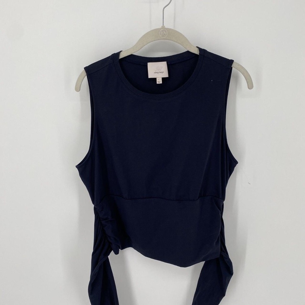 Cinq à Sept Dark Blue Tank Top